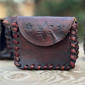 Handcrafted Brown Leather Coin Purse